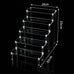 1-5 Tier Acrylic Display Stand Perfume Doll Clay Figurine Blind Box Storage Rack Transparent Ladder Makeup Organization W-2