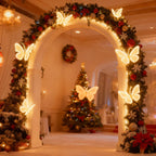 Automatic Opening LED Butterflies for Wedding Decor, Romantic Magical Light Up Wings for Party Christmas Festival Decoration