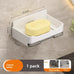 Wall Mounted Soap Drain Box No Punching Household Bathroom Soap Holder Simple With Hook, No Water Accumulation Soap Box