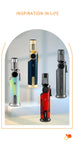 JOBON Strong Blue Flame Lighter 360° Inverted Ignition Rotatable Nozzle Safety Lock Design Inflatable Lighters