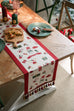 Christmas Snowflake Decoration Table Runner Jacquard Dining Cloth New Year Gift Winter Home Rustic Decor Bed Tail Flag Cover