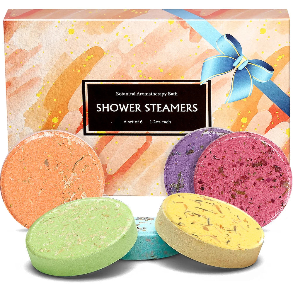 Lavender Shower Steamers – 6-Pack Aromatherapy Self-Care Gift for Women