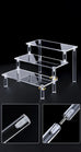 1-5 Tier Acrylic Display Stand Perfume Doll Clay Figurine Blind Box Storage Rack Transparent Ladder Makeup Organization W-2