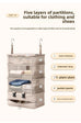1pc Hanging Travel Clothes Storage Bag Large Capacity Underwear Storage Bag Business Trip Tourism Hotel Wardrobe Hanging Bag