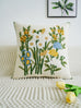 Exquisite Garden Floral Embroidered Cushion Cover Without Core For Various Room