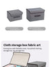 Fold Non Woven Fabric Storage Box Gray Home Supplies Clothing Underwear Sock And Kid Toy Storage Organizer Cosmetics