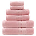 Luxury 6 Piece Towel Set, 2 Bath Towels 2 Hand Towel 2 Washcloths, 600 GSM 100% Cotton Turkish Towels for Bathroom, White Towel Sets