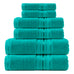 Luxury 6 Piece Towel Set, 2 Bath Towels 2 Hand Towel 2 Washcloths, 600 GSM 100% Cotton Turkish Towels for Bathroom, White Towel Sets