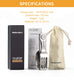 ROXON Out Door  Camping Cutlery Set  Stainless Steel Portable and Detachable