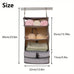 1pc Hanging Travel Clothes Storage Bag Large Capacity Underwear Storage Bag Business Trip Tourism Hotel Wardrobe Hanging Bag