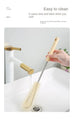 Kitchen Cleaning Tool Drink Bottles Glass Scrubbers Cleaning Brush Wooden Bottle Cleaning Brush With Long Handle For Baby Bottle