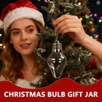 JarBell Festive Bulb-Shaped Christmas Jars