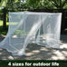 Large White Outdoor Camping Mosquito Net - Insect-Proof, Protective, Breathable, and Portable Bedroom, Hammock, and Tent Use