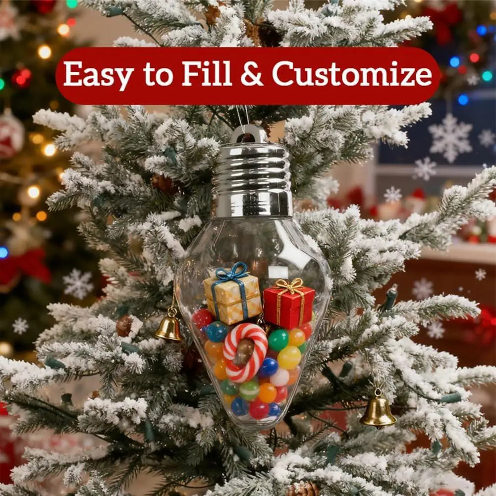 JarBell Festive Bulb-Shaped Christmas Jars