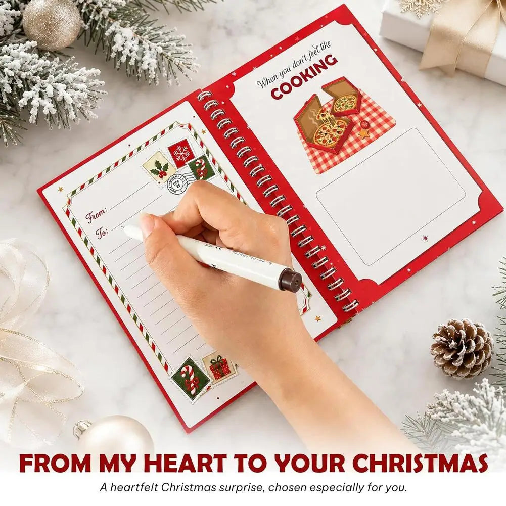 JingleBind Christmas Gift Card Holder Book