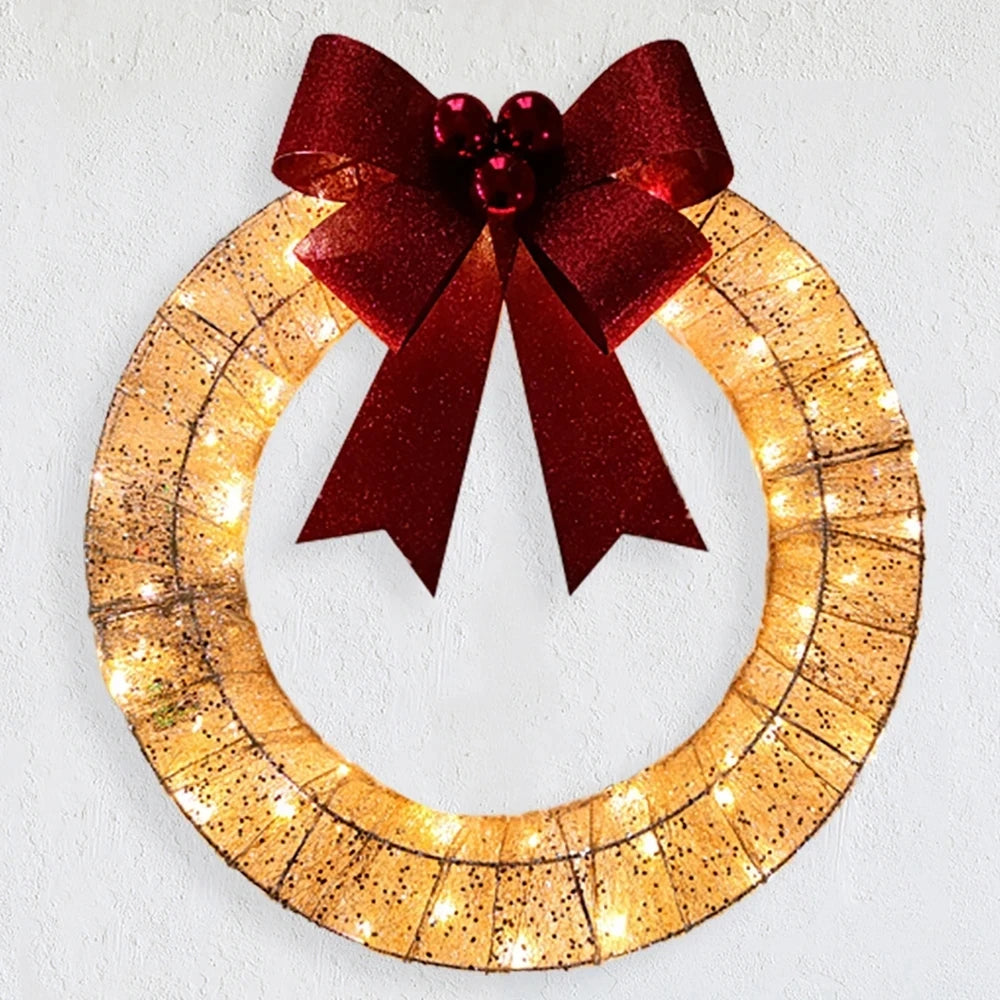 Merry Carousel Co. Metal Christmas Wreath