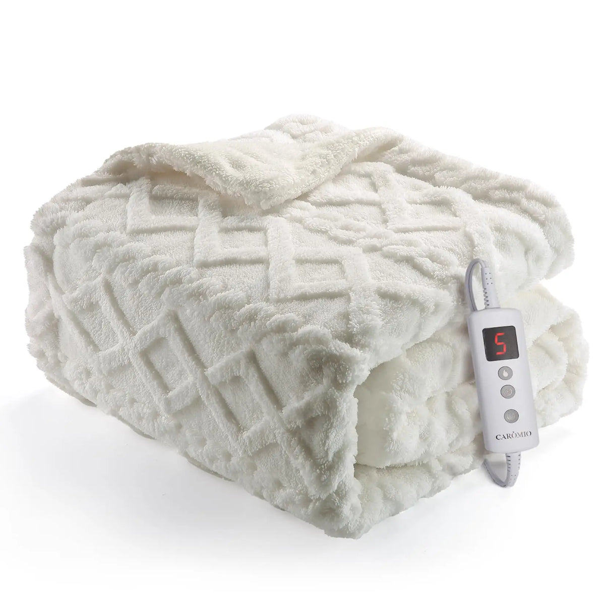 PlushWarm Electric Heated Throw Blanket 50"x60"