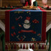 Christmas Snowflake Decoration Table Runner Jacquard Dining Cloth New Year Gift Winter Home Rustic Decor Bed Tail Flag Cover