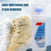 100ml White Shoes Stain Remover Whitening Cream-All-Purpose Cleaning Gel with Brush for Sneakers Leather Shoes without water rin