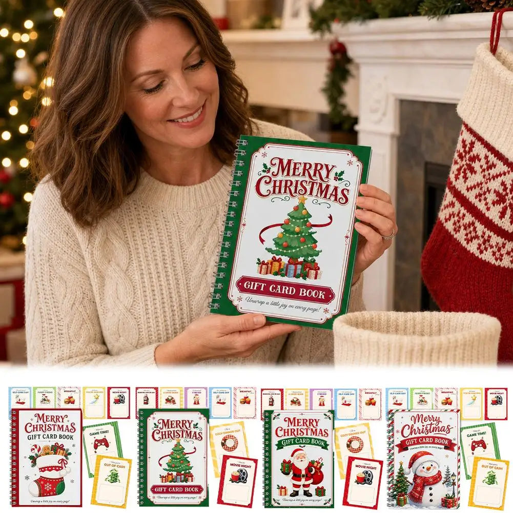 JingleBind Christmas Gift Card Holder Book