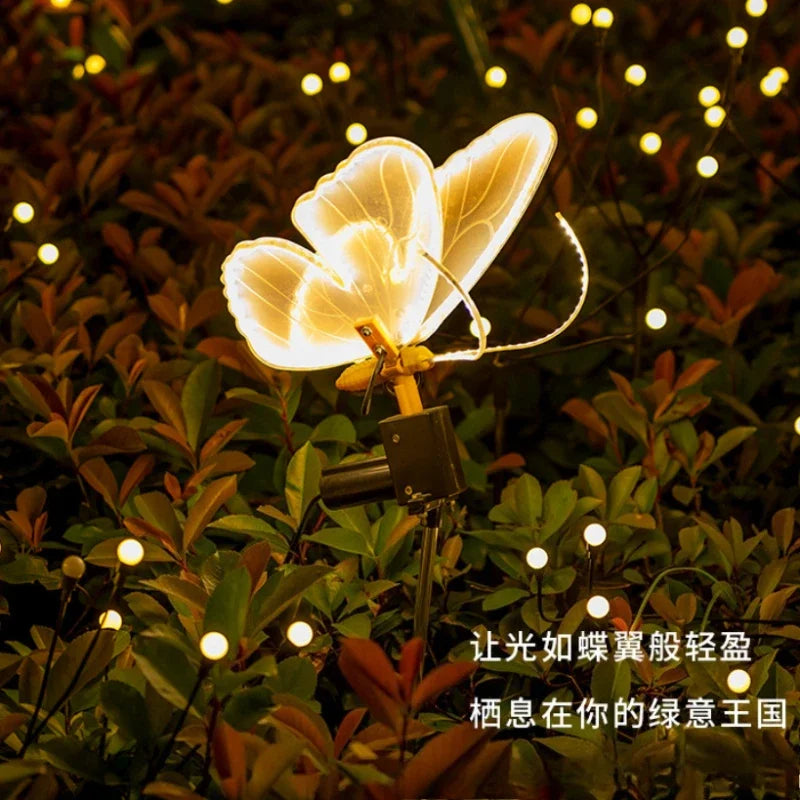 Automatic Opening LED Butterflies for Wedding Decor, Romantic Magical Light Up Wings for Party Christmas Festival Decoration