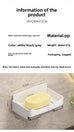 Wall Mounted Soap Drain Box No Punching Household Bathroom Soap Holder Simple With Hook, No Water Accumulation Soap Box