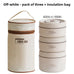 3pcs Insulated Lunch Box 304 Stainless Steel Food Grade Lunch Box Set with Insulation Bag 3 Individually Stackable Lunch Boxes
