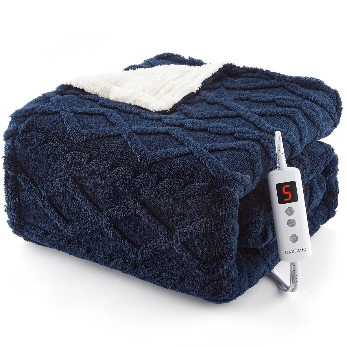 PlushWarm Electric Heated Throw Blanket 50"x60"