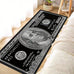 1pc Interesting Portrait & Dollar Bill Pattern Rug