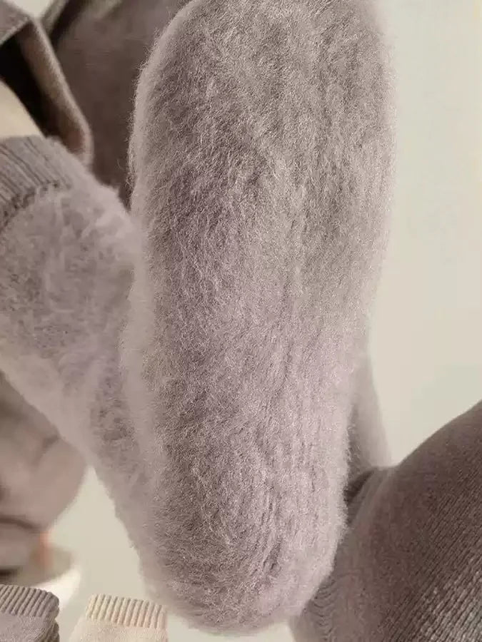 Men's Fleece-Lined Thermal Socks – Cashmere-Feel Winter Boot Socks for Cold Weather