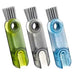 3/6PC Multifunctional 3 In 1 Cup Cleaning Brushes Rotatable Cup Mouth Brush Bottle Cap Brush Household Groove Gap Cleaning Brush