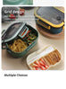 Double Layered Design With Fork And Spoon Fruit Bento Box For Easy Carrying, Microwave Safe, And Convenient Heating Lunch Box