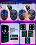 Led Mask with Bluetooth App Control Programmable Face Transforming Light up Halloween Led Mask