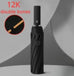 Automatic Black Glue Folding Rain Umbrella Reinforcement And Thickening For Sun And Rain Protection Umbrella