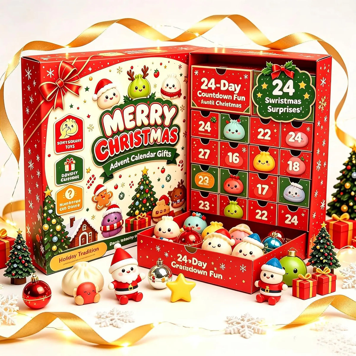 24‑Day Christmas Dumpling Squishy Advent Calendar 2026