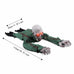 Electric Halloween Crawling Ghost Bald Head Voice-activated Climbing Zombie Figure Realistic Folding Escape Room Climbing Ghost