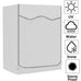 210DWaterproof Case Silver Coating Washing Machine Cover Sunscreen Front Load Laundry Dryer Covers Washing Machine Cover