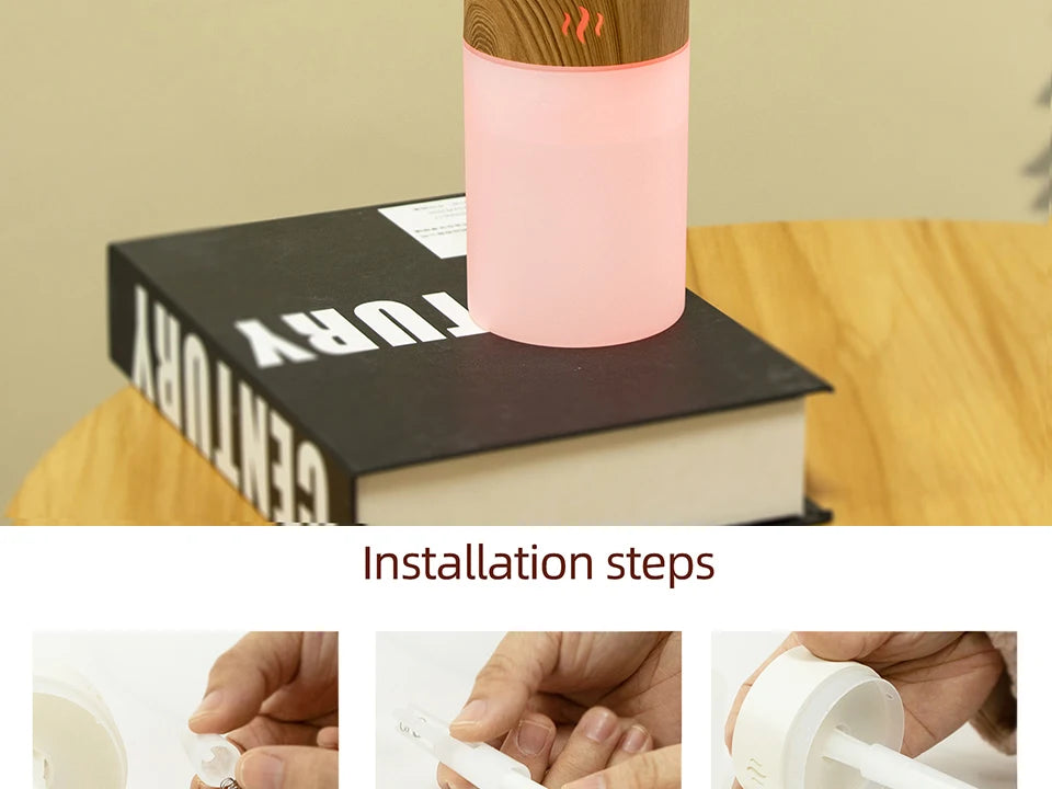 DwellCozy 260ml USB Ultrasonic Vase Aroma Diffuser