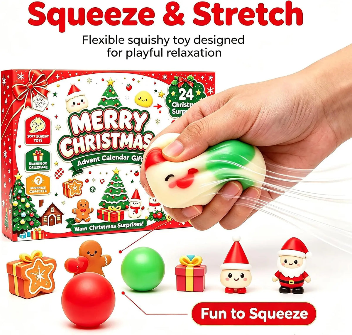 24‑Day Christmas Dumpling Squishy Advent Calendar 2026