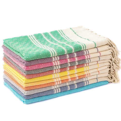AquaWeave Cotton Turkish Beach Towel 100x180cm