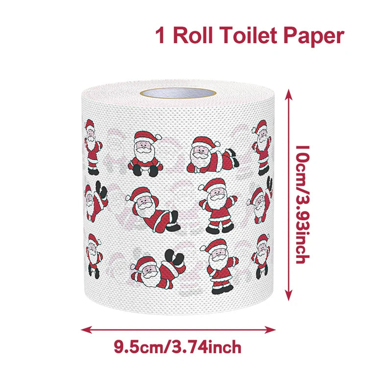 Merry Carousel Co. Toilet Roll Paper Merry Christmas