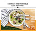 ROXON Out Door  Camping Cutlery Set  Stainless Steel Portable and Detachable