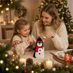 Christmas Silverware Holder Pockets Santa Snowman Reindeer Tableware Bags - Cutlery Pouch Bags for Spoon Knife Fork