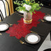 1PCS Gilding Placemat PVC Dining Table Cushion Zijinhua Hollow Scarf Table Runner Cross-Border Light Luxury High Temperature