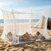 Bed Canopy Mosquito Net 4 Corners Mosquito Net for Bed Rectangular Bed Canopy Mesh Outdoor Camping Mosquito Netting for Home