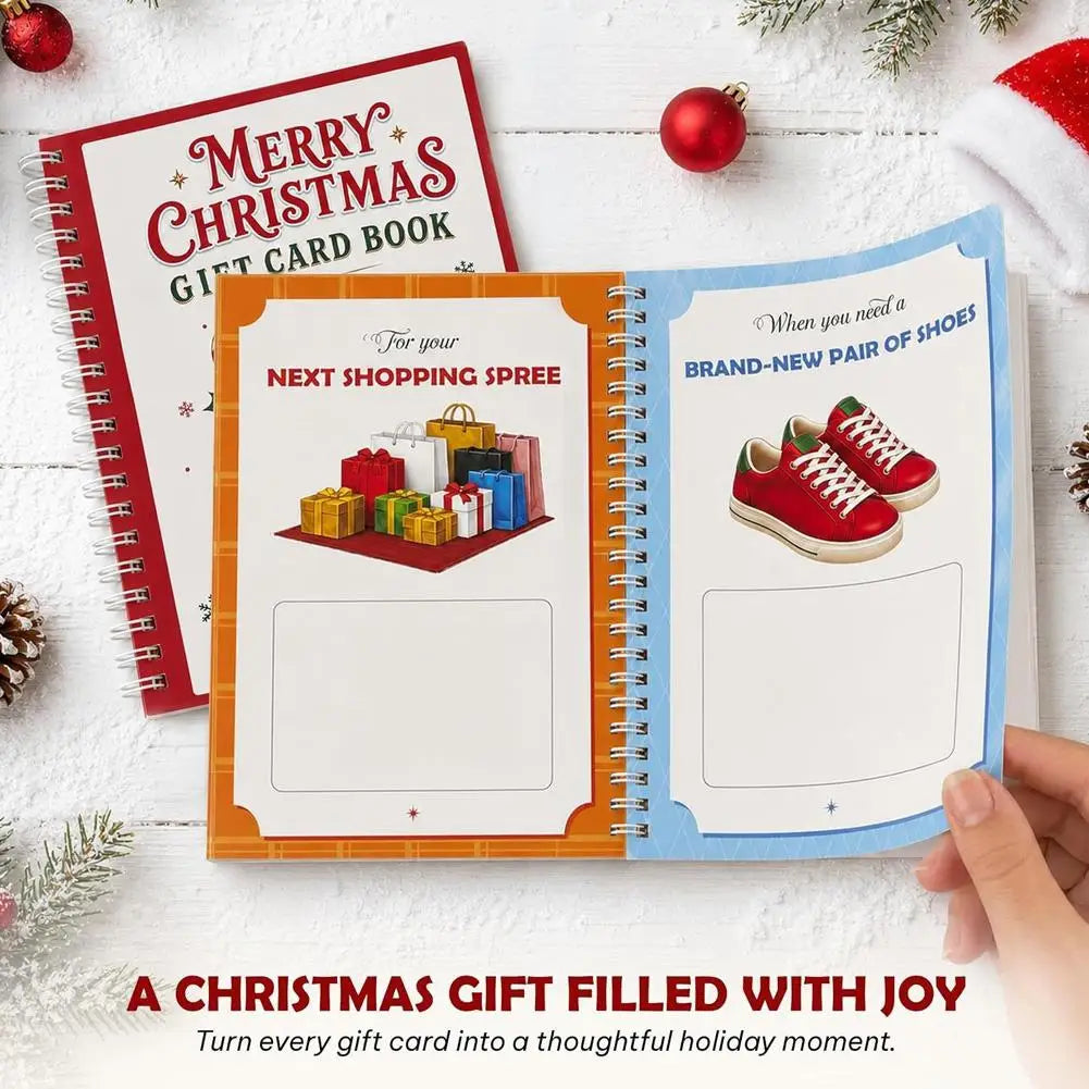 JingleBind Christmas Gift Card Holder Book