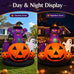 Giant 8m/26ft Inflatable Halloween Pumpkin 3-Story High with Fan - Oxford Cloth Skeleton Man Costume for Outdoor Decoration