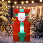 5FT 1.5M Christmas Inflatables Lifting Santa Claus with Cover Up and Down Outdoor Blow Up Xmas Decoration 2026 Party Yard Decor