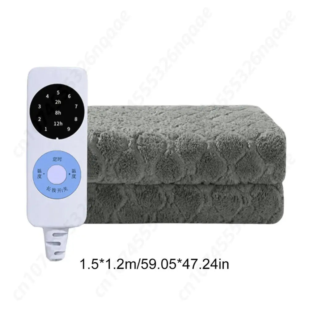 PlushWarm Velvet Plush Electric Blanket