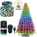 Christmas Tree LED Lights 400LEDs Smart RGB LED String Lights Holiday Decoration for Indoor Outdoor Tree APP/Remote Control